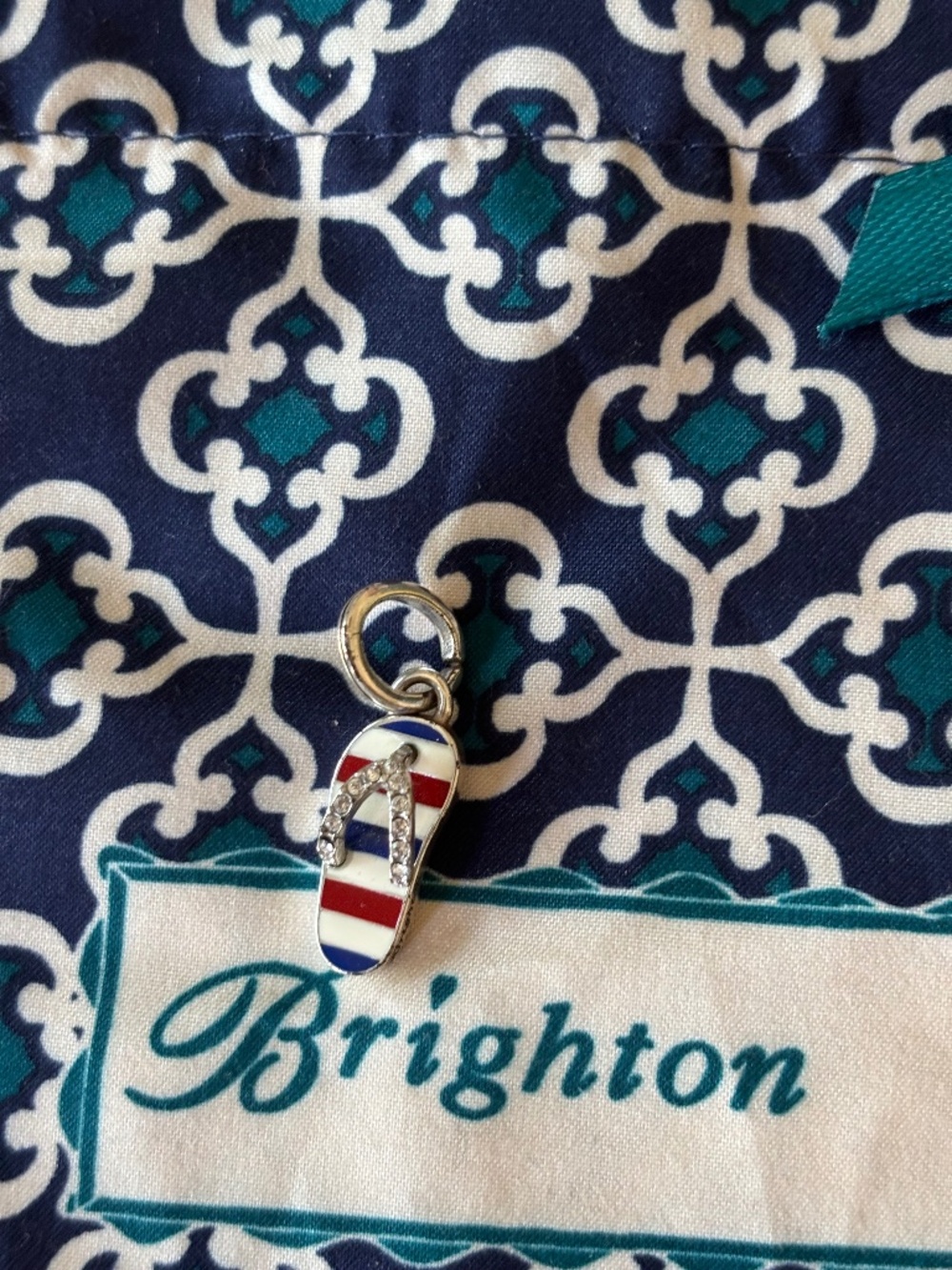 Brighton Americana Flip Flop Charm